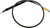 LA CHOPPERS - LA-8155C16M - Clutch Cable - Quick Connect - 15" - 17" Ape Hanger Handlebars - Midnight