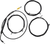 LA CHOPPERS - LA-8058KT-19M - Handlebar Cable/Brake Line Kit - 18" - 20" Ape Hanger Handlebars - Midnight