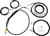 LA CHOPPERS - LA-8056KT3-13B - Cable Kit - 12" - 14" Ape Hanger Handlebars - ABS - Black