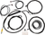 LA CHOPPERS - LA-8056KT3-16M - Cable Kit - 15" - 17" Ape Hanger Handlebars - ABS - Midnight