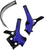 ACERBIS - 2736381004 - X-Grip Frame Guards - Black/Blue - YZ 65