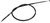 MOOSE OFFROAD - 0652-1696 - Black Vinyl Clutch Cable - Yamaha