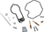 MOOSE OFFROAD - 1003-1266 - Carburetor Repair Kit - Honda