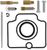 MOOSE OFFROAD - 1003-0838 - Carburetor Repair Kit - Honda