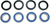 MOOSE OFFROAD - 0215-0016 - Wheel Bearing Kit - Rear - '02 YFM660