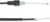 MOOSE OFFROAD - 0650-1180 - Black Vinyl Throttle Cable - 38-1/2" - Honda