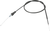 MOOSE OFFROAD - 0650-1180 - Black Vinyl Throttle Cable - 38-1/2" - Honda