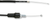 MOOSE OFFROAD - 0650-1181 - Black Vinyl Throttle Cable - 42" - Honda