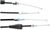 MOOSE OFFROAD - 0650-1198 - Black Vinyl Throttle Cable - 31-1/2" - Honda