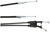 MOOSE OFFROAD - 0650-1201 - Black Vinyl Throttle Cable - 33-1/2" - Kawasaki