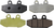 LYNDALL RACING BRAKES LLC - 7283Z - Z-Plus Brake Pad - Rear