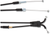 MOOSE OFFROAD - 0650-1247 - Black Vinyl Throttle Cable - 37-1/4" - Yamaha