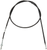 MOOSE OFFROAD - 0653-0050 - Black Vinyl Brake Cable - Rear - Parking - Honda