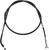 MOOSE OFFROAD - 0653-0078 - Black Vinyl Brake Cable - Rear - Parking - Suzuki