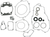 MOOSE OFFROAD - 0934-0464 - Motor Gasket Kit with Oil Seal - Kawasaki