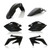 ACERBIS - 2041040001 - Standard Body Kit - Black - Honda - CRF '06-'09