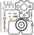 MOOSE OFFROAD - 1003-0704 - Carburetor Repair Kit - Honda