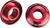 MOOSE OFFROAD - 0222-0534 - Fast Wheel Spacer - Rear - Red - Beta