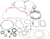MOOSE OFFROAD - M811583 - Motor Gasket Kit with Oil Seal - Suzuki