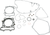 MOOSE OFFROAD - 0934-0277 - Complete Motor Gasket Kit - Kawasaki/Suzuki