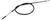 MOOSE OFFROAD - 0652-1675 - Black Vinyl Clutch Cable - Honda