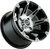 MOOSE OFFROAD - 0230-0439 - Wheel - 387X - Front - Machined Black - 12x7 - 4/156 - 4+3