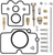 MOOSE OFFROAD - 1003-0864 - Carburetor Repair Kit - Yamaha