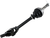 MOOSE OFFROAD - 0214-1149 - Axle Assembly - Complete - Standard - Front Left/Right - '02-'04 Polaris
