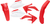 ACERBIS - 2071100206 - Standard Body Kit - '05-'06 OEM Red/White - Honda - CRF '05-'06