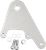 PERFORMANCE MACHINE (PM) - 0023-1586AG-CH - Caliper Bracket - Chrome - Custom Frame with 3/4" Axle