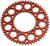 RENTHAL - 224U-520-53GPOR - Rear Sprocket - Aluminum - 53 Tooth - Orange