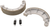 VESRAH - VB-129S - Brake Shoes - Honda