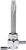 PINGEL - 6311-CHO - Hex Fuel Valve - Oval Chrome - 22 mm