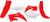 ACERBIS - 2040950206 - Standard Body Kit - '05 OEM Red/White - Honda - CR '04-'07