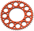 RENTHAL - 224U-520-52GPOR - Rear Sprocket - Aluminum - 52 Tooth - Orange