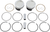 WISECO - K0213PS - Tracker Series Piston Kit - 3.498” - 883 cc Bored to 1200 cc - Standard - 883 XL