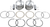 WISECO - K1611 - Piston Kit - +0.060” - Big Twin