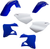 ACERBIS - 2041290242 - Standard Body Kit - '01 OEM Blue/White - Yamaha - YZ '00-'01
