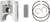 WISECO - 562M06750 - Piston Kit - 67.50 mm - Honda TRX250R FourTrax