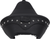 MUSTANG - 79602 - Wide Solo Seat - With Backrest - Black - Studded w/ Concho - FLH/FLT '08-'25