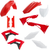 ACERBIS - 2736266345 - Full Replacement Body Kit - OEM '19 Red/White/Black