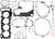 ATHENA - P400485850098 - Complete Gasket Kit - Yamaha
