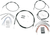 BURLY BRAND - B30-1008 - Complete Black Vinyl Handlebar Cable/Line Kit for Ape Hangers - 12" - '07-'13 Sportster