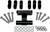 POWERMADD - 45400 - Universal Pivoting Handlebar Riser System - 3"