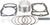 WISECO - PK1121 - Piston Kit with Gaskets - 66.00 mm - Honda