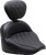MUSTANG - 89740 - Solo Touring Seat - w/ Driver Backrest - Black - Diamond Stitch - Chief '22-'23