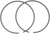 WSM - 010-925-05 - Piston Rings - 81.50 mm - Yamaha
