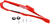 T.M. DESIGNWORKS - DCS-H25-RD - Chain Slider - Honda - Red