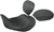 MUSTANG - 76707 - Forward Wide Tripper Solo Seat - Plain - Black - Dyna '06-'17