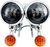 RIVCO PRODUCTS - MV190 - LED Turn/Run Lights - 4-1/2” - Chrome/Black